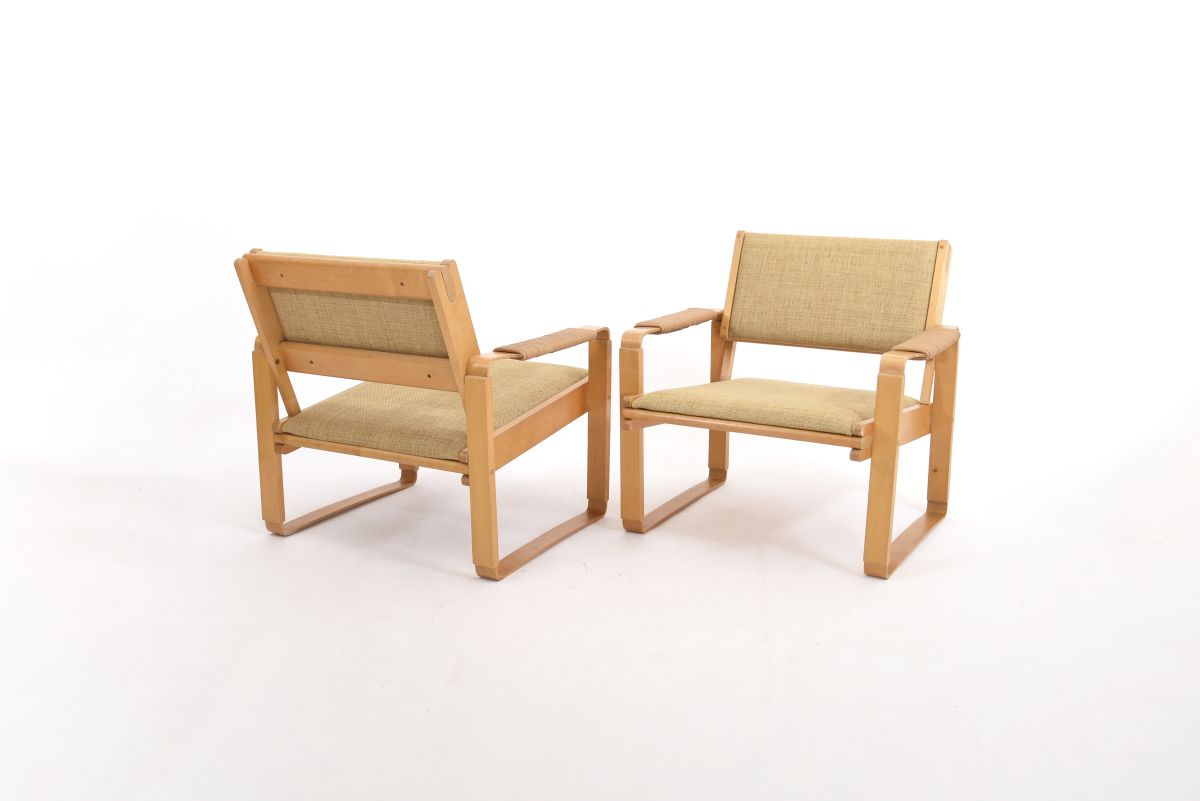 Mentula Perttu birch armchair kangas