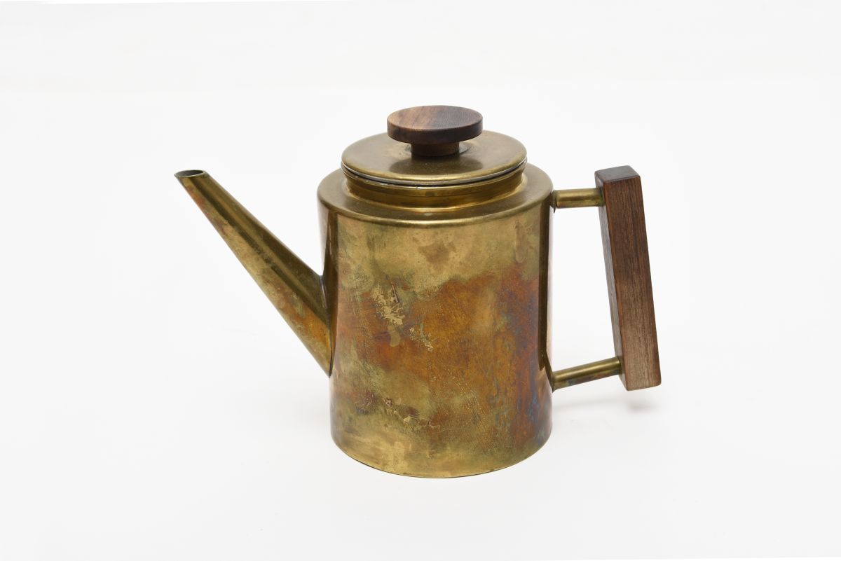 Heikinheimo Maija Brass teak coffee pot