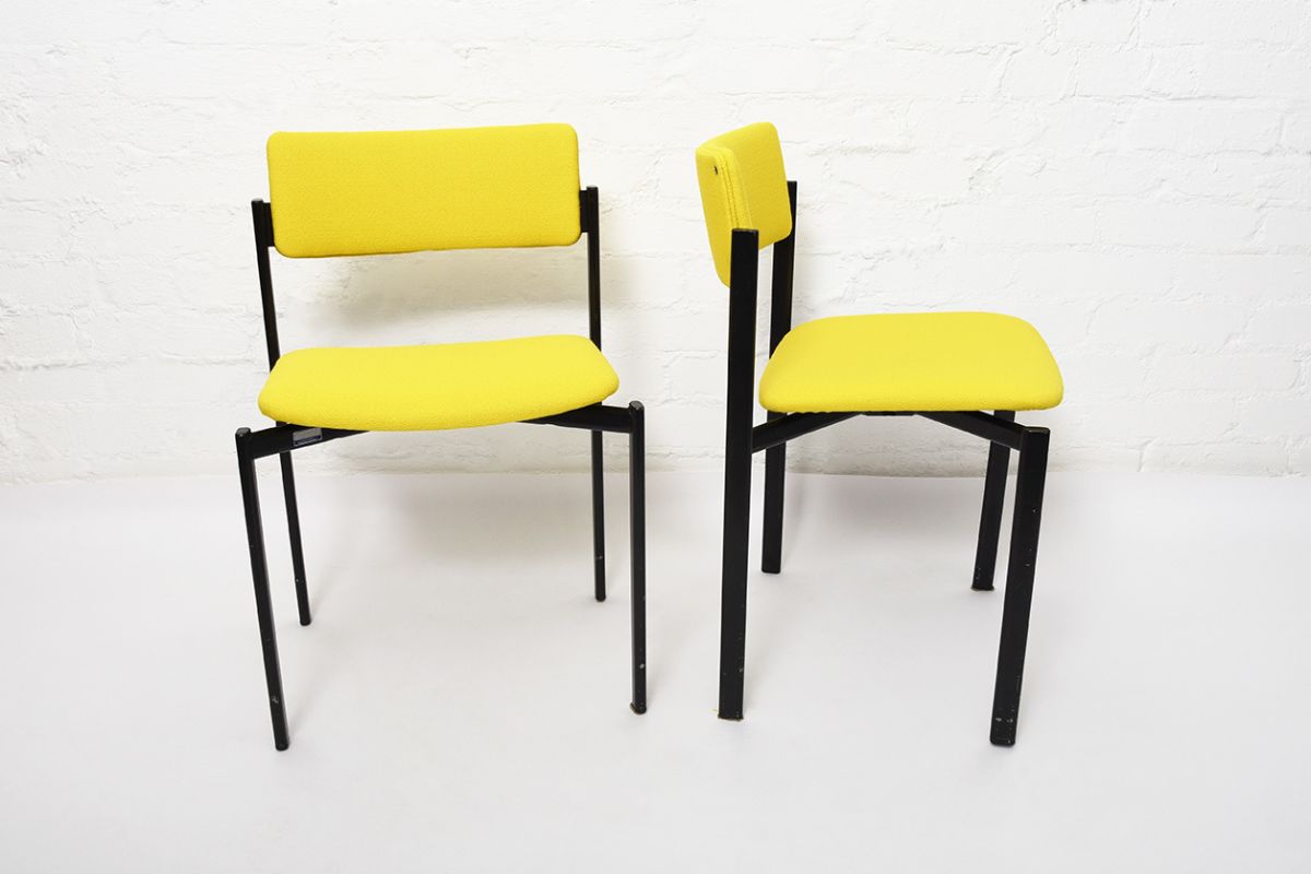 Tapiovaara Kiki Chairs Yellow details1