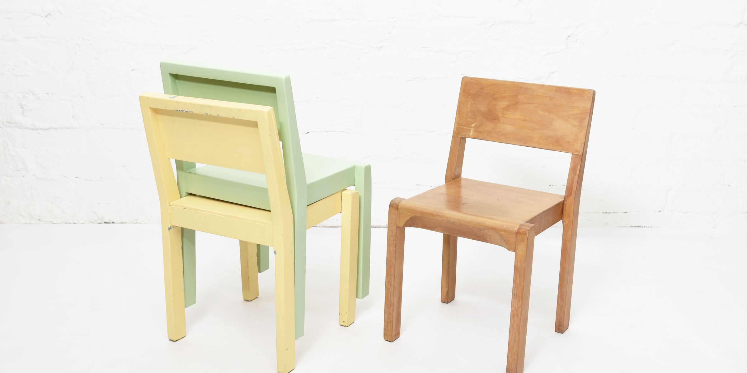 Artek - A Set of Stackable Kid's Chair Model 610