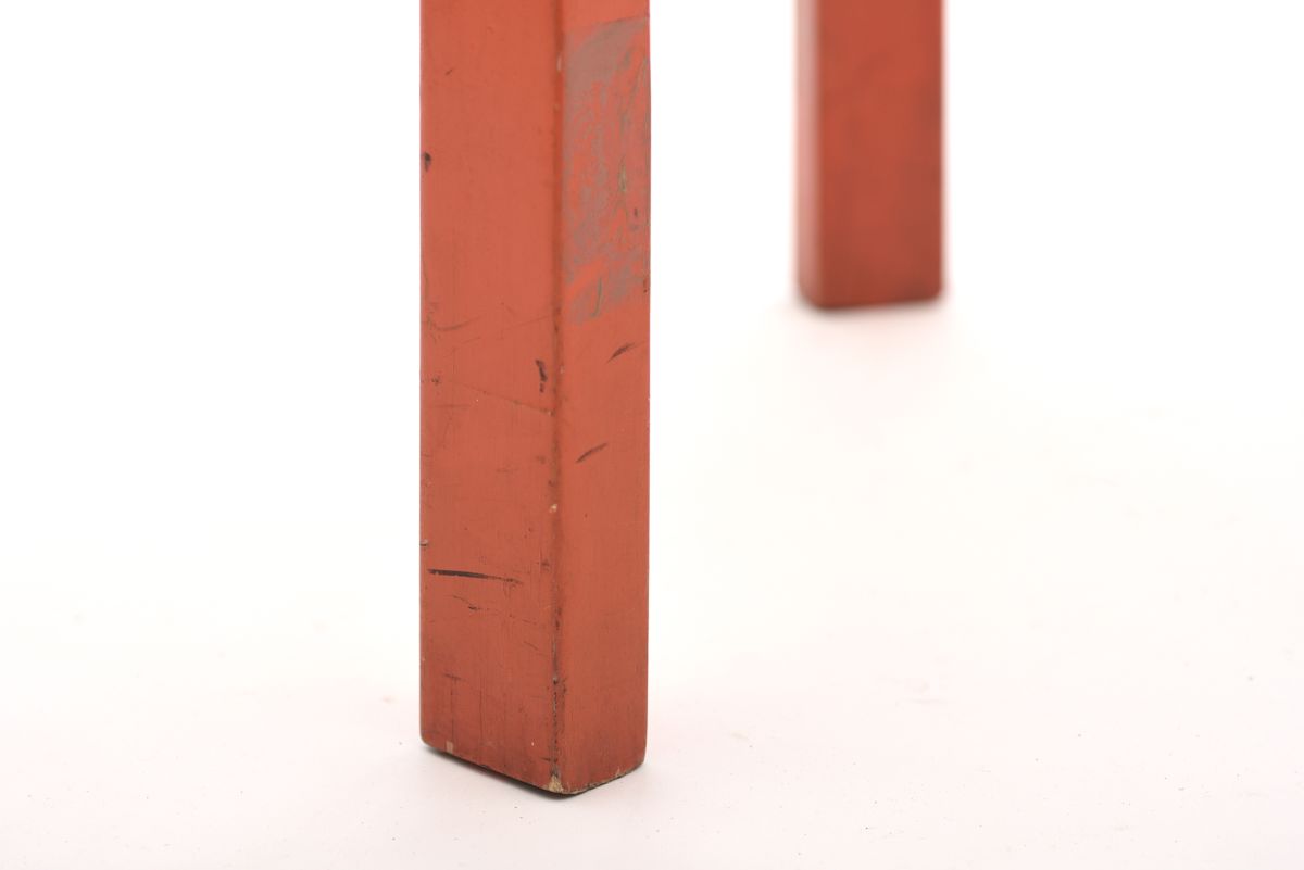 Aalto Alavr Stool 60 black orange 1950s 07