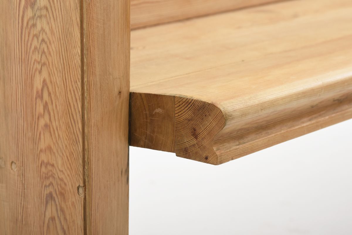 Anonymous Art nouveau pine bench 1910 1920 06