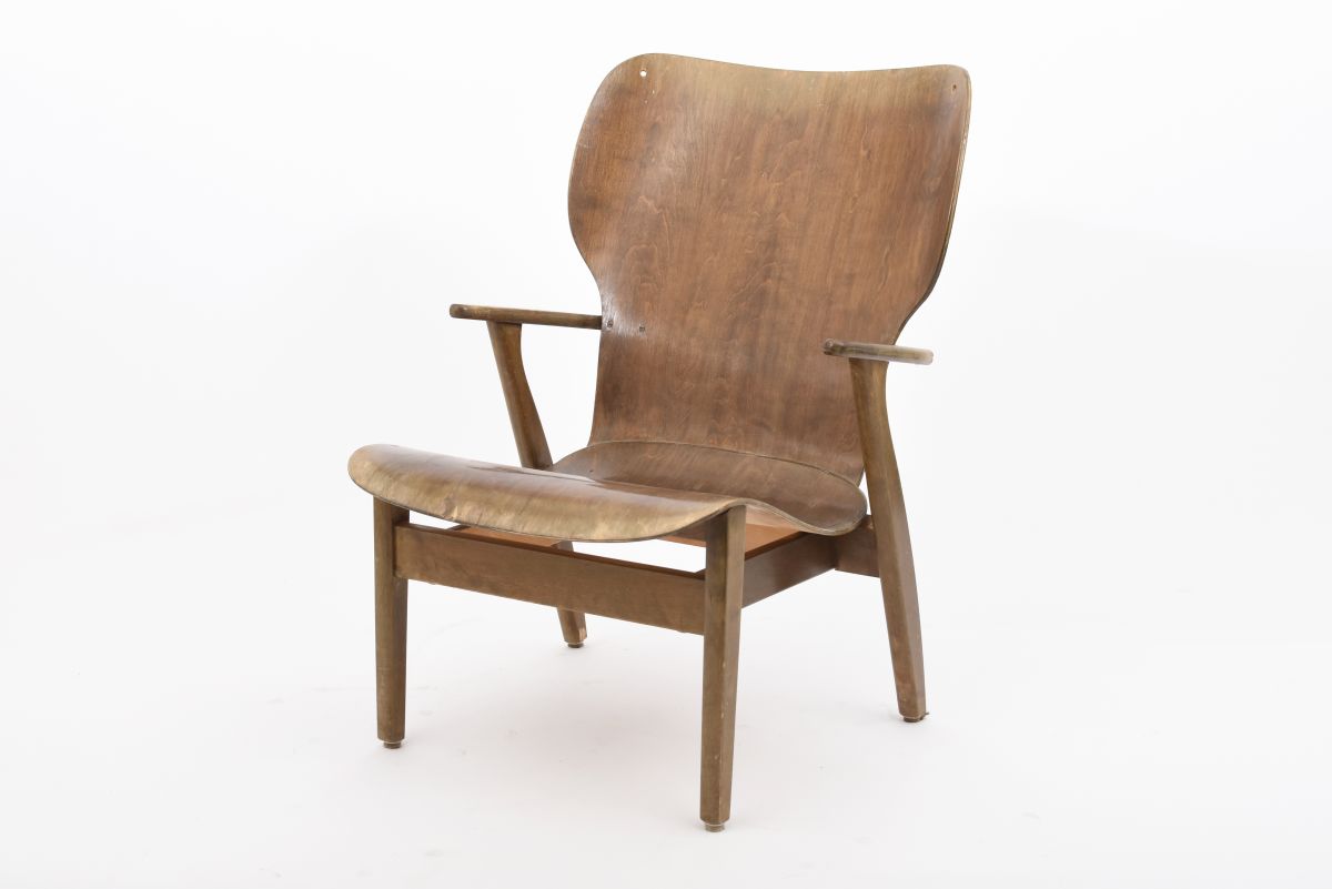 Tapiovaara Ilmari Domus louge chair Stain lacquered