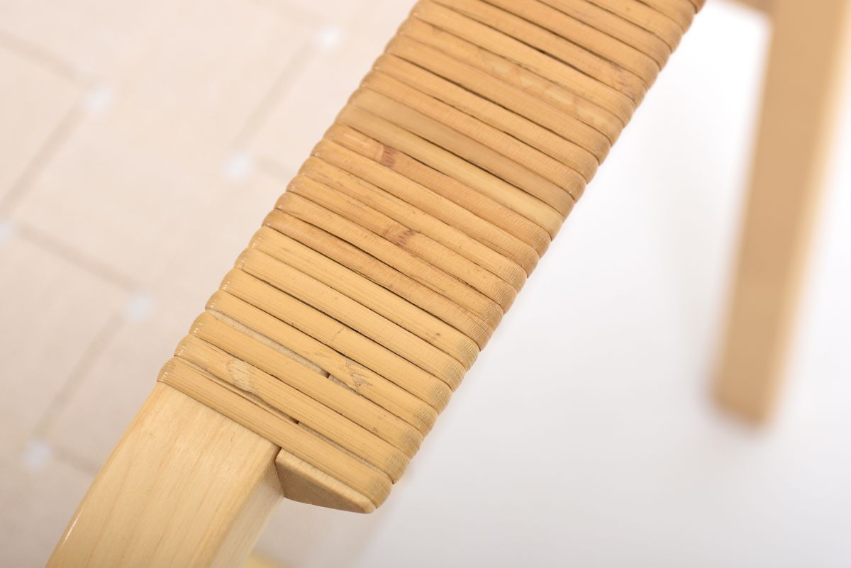 Aalto Alvar Chair 45 natural linen webbing 06