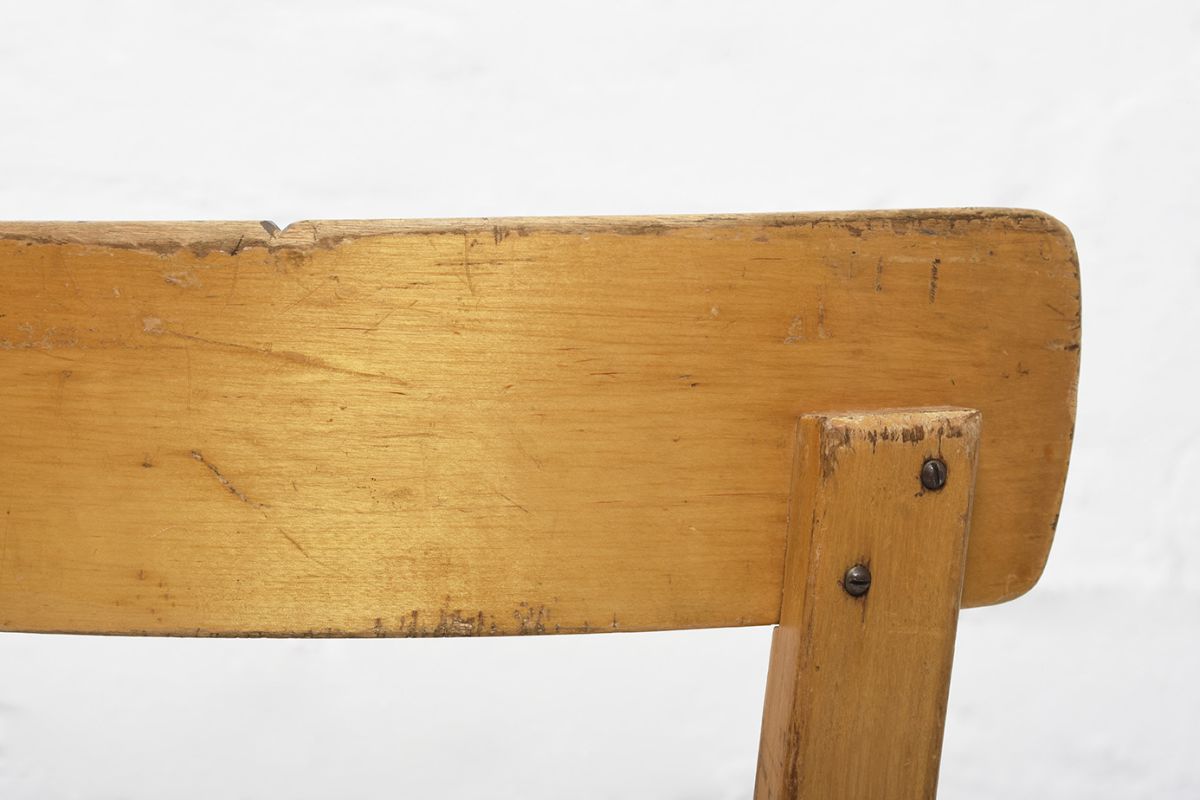Aalto Chair69 Patinated Birch details5