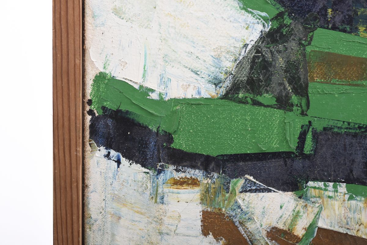 K Malinen Finnish Abstract oil painting 1967 01
