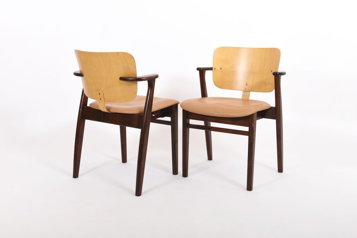 Tapiovaara Ilmari Domus chair leather seat