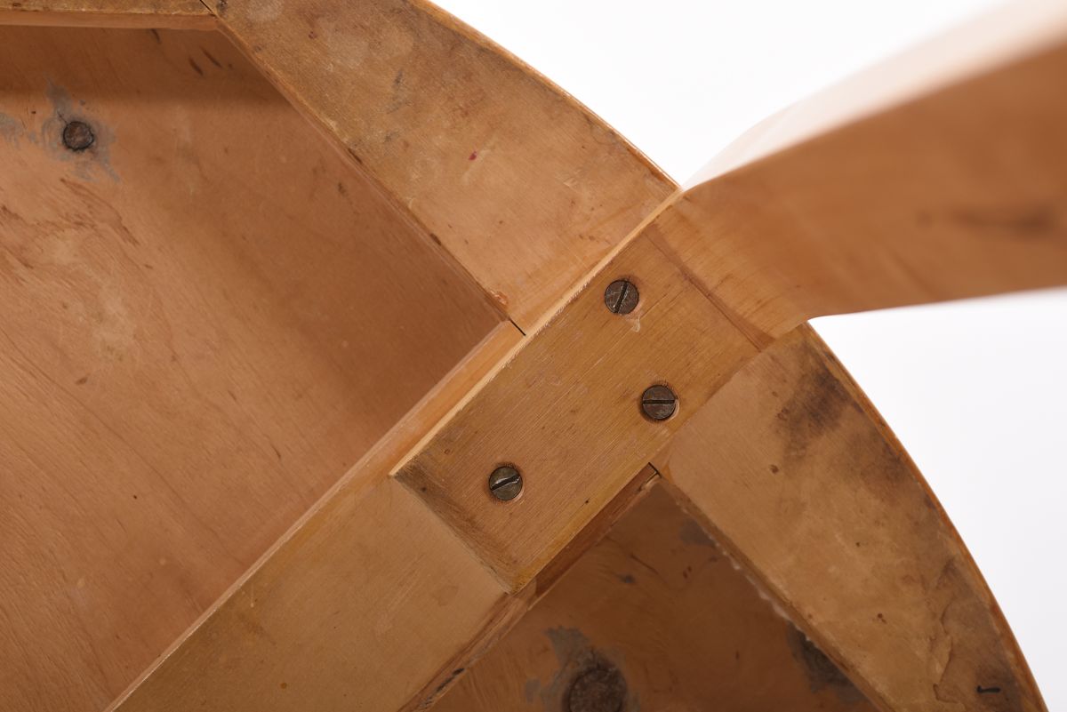 Aalto Alvar L leg elm veneered side table 05