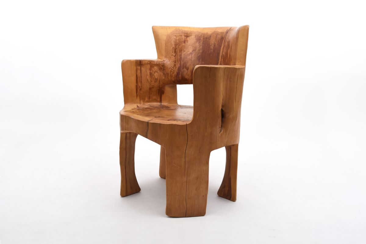 Anonymous huge wood chair