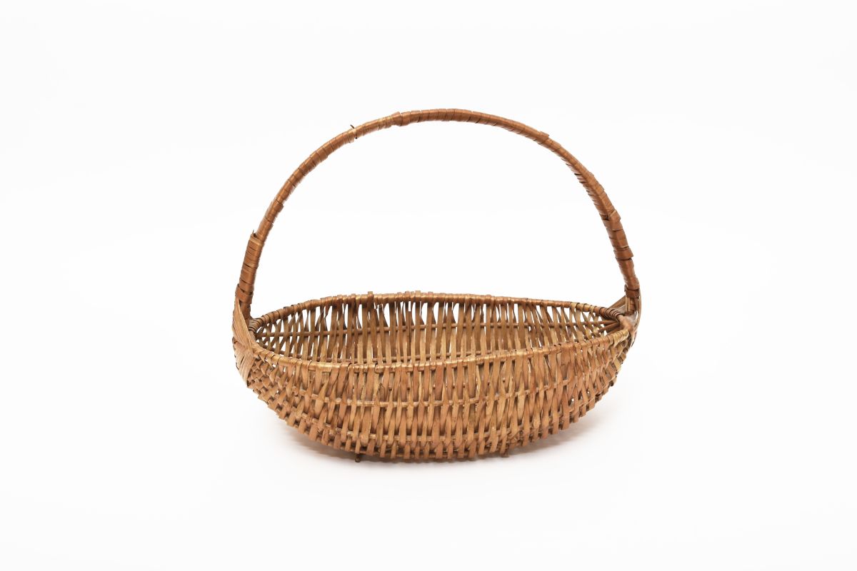Oval Rattan Basket Handle