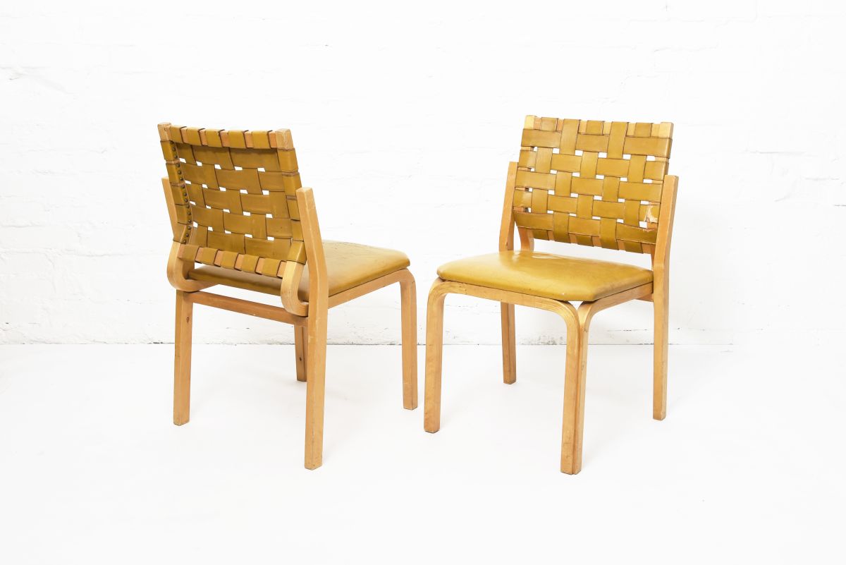 Aalto Alvar Chair Y612 mustard yellow