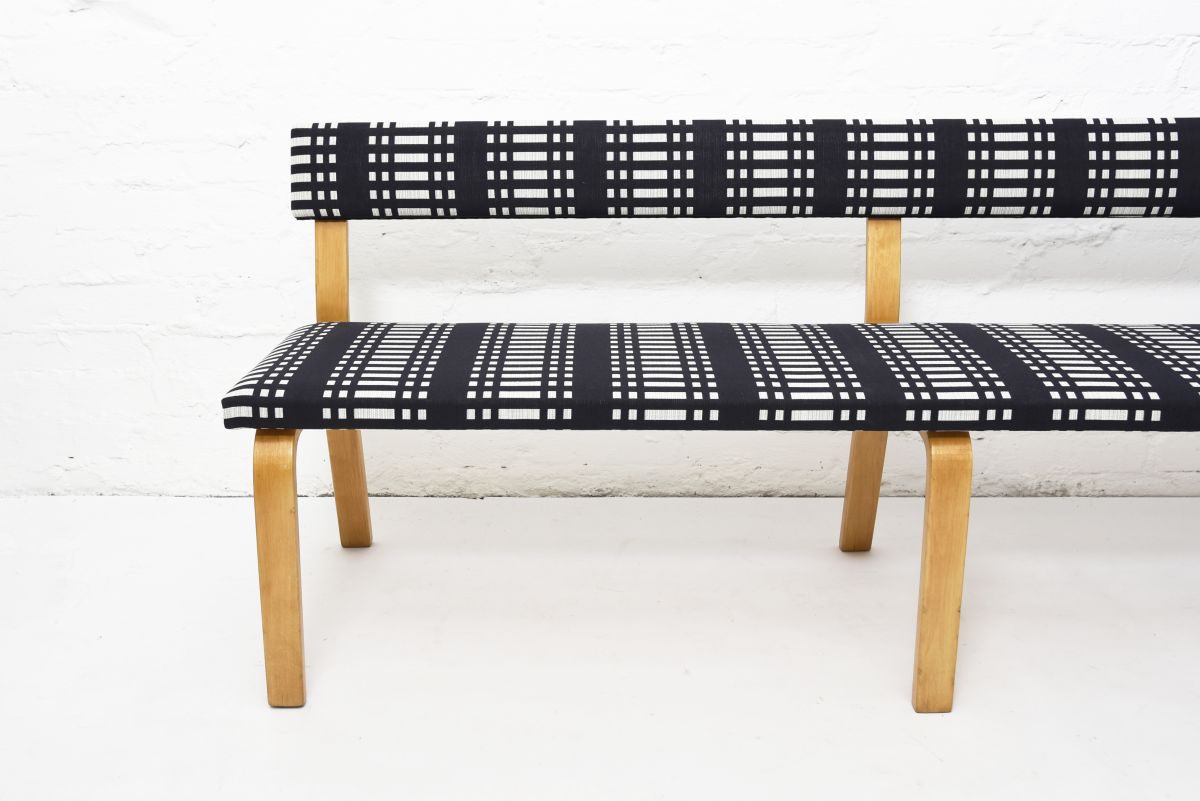 Aalto Alvar Rare long bench JG fabric