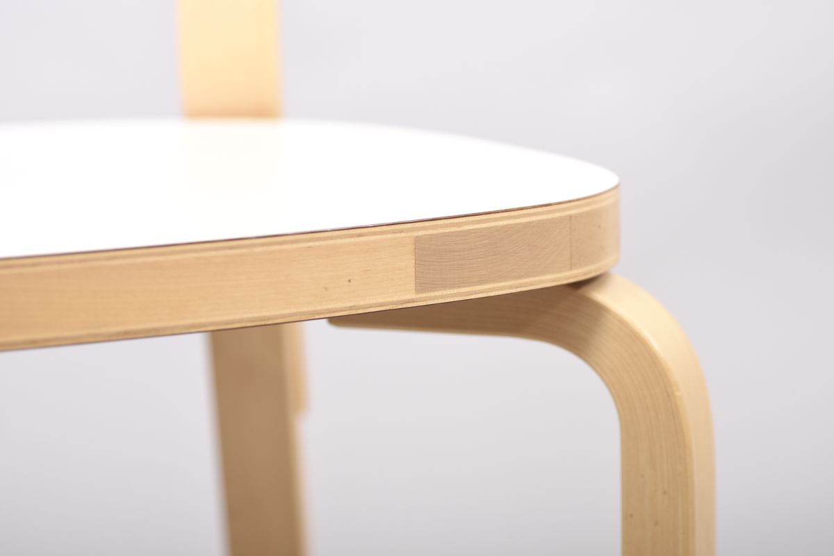 Aalto Alvar Chair 69 set white laminate 06