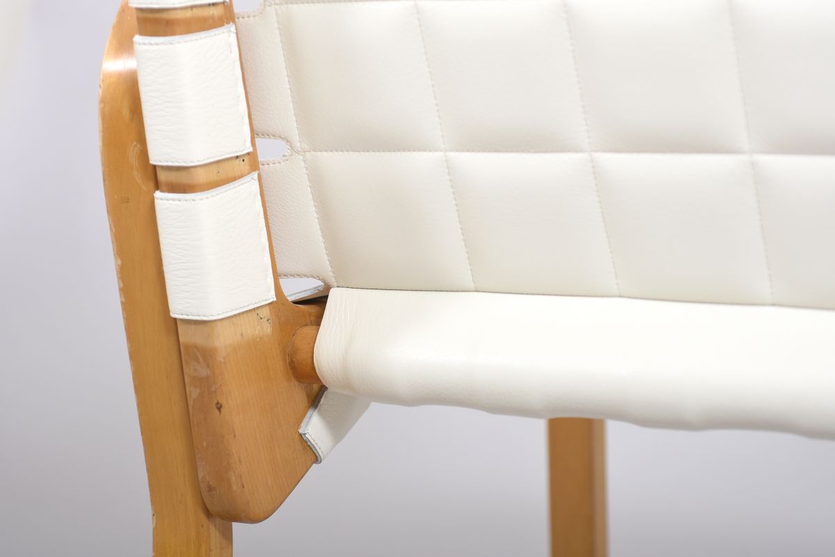 Aalto Alvar Chair45 White leather 10
