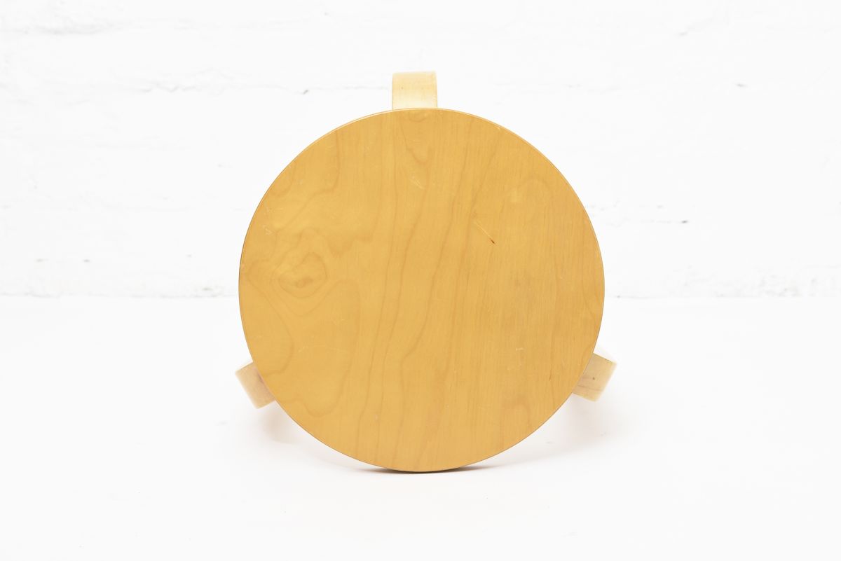 Aalto Alvar Stool 60 birch curly birch top