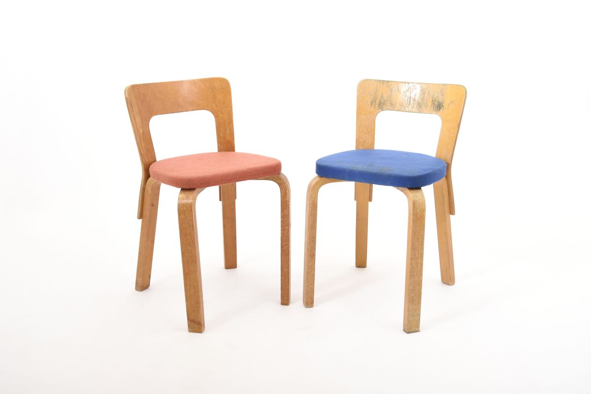 Aalto Alvar Chair A65 set