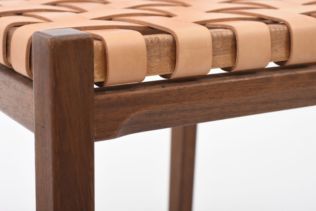 Aalto Aino Leather belt side chair set 06