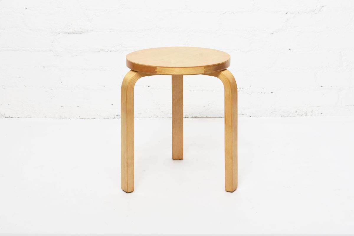 Aalto Alvar Stool60 circa 1950 set front2