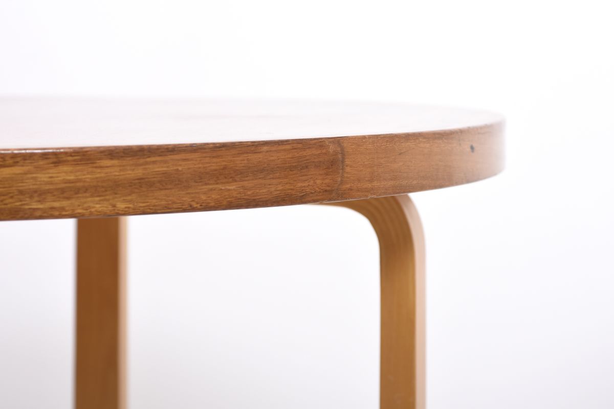 Aalto Alvar Round table mahogany top 03