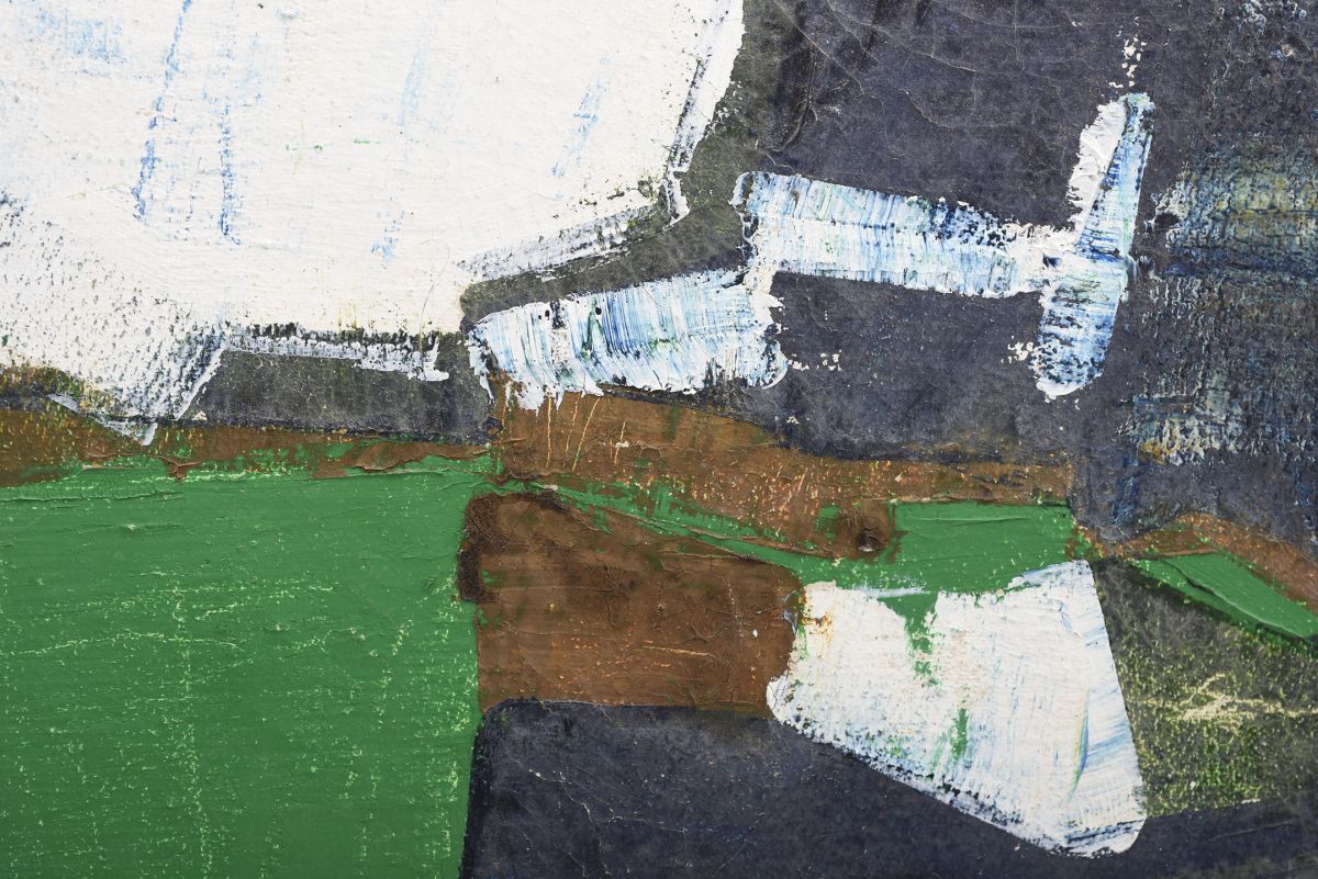 K Malinen Finnish Abstract oil painting 1967 02