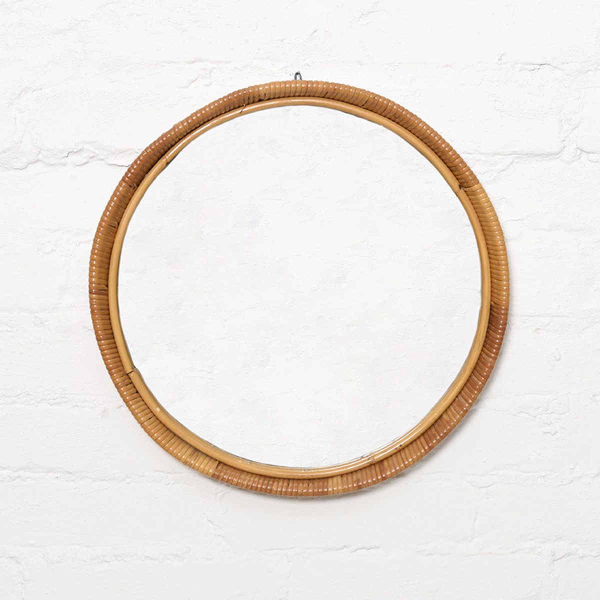 Round Rattan Mirror