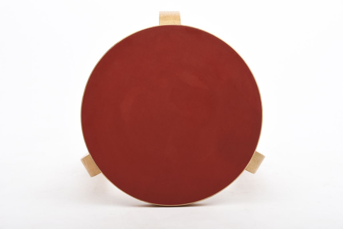 Aalto Alvar Stool 60 red rino top