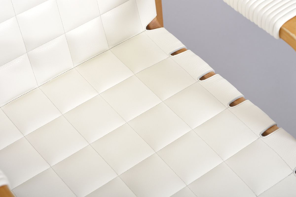Aalto Alvar Chair45 White leather 08
