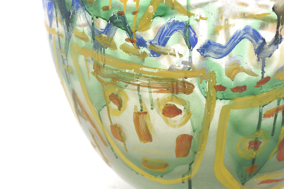 Jaakola Alpo Huge painted grass bottle 05