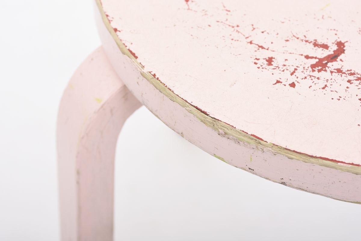 Aalto Alvar Chair68 pink paint 06