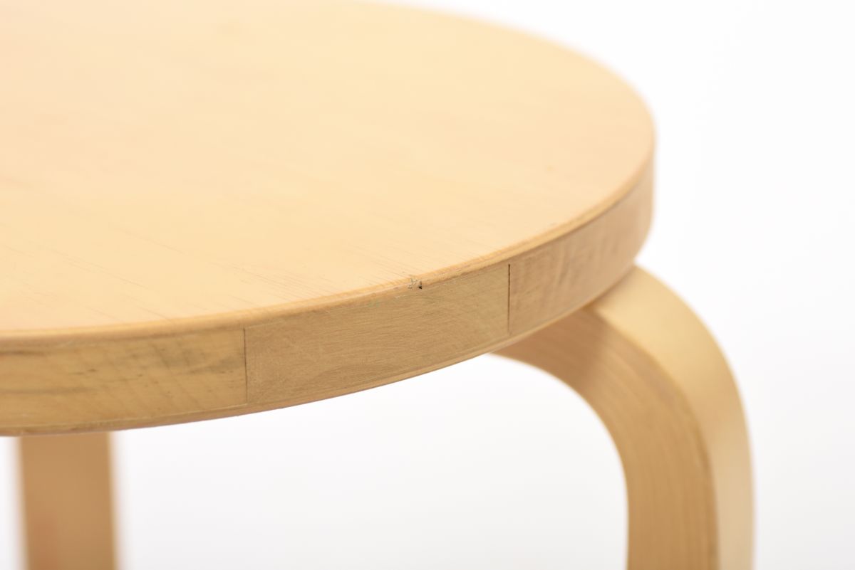 Aalto Alvar stool60 birch 1970s 01