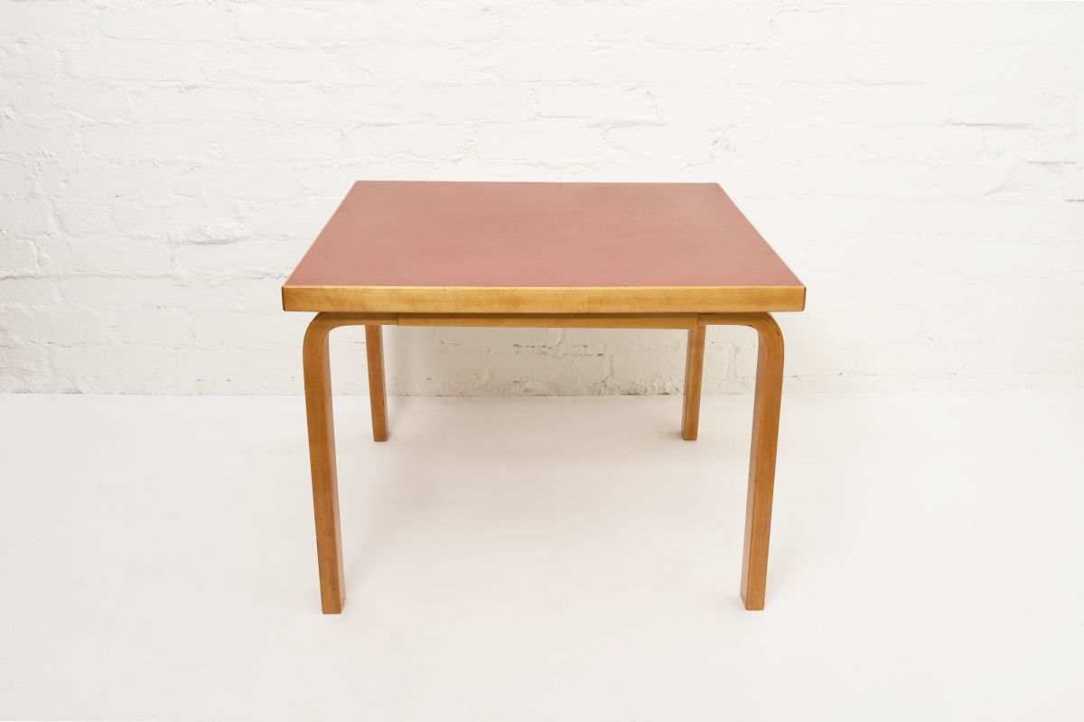Aalto-Alvar-Coffee-Table-Red-Linoleum
