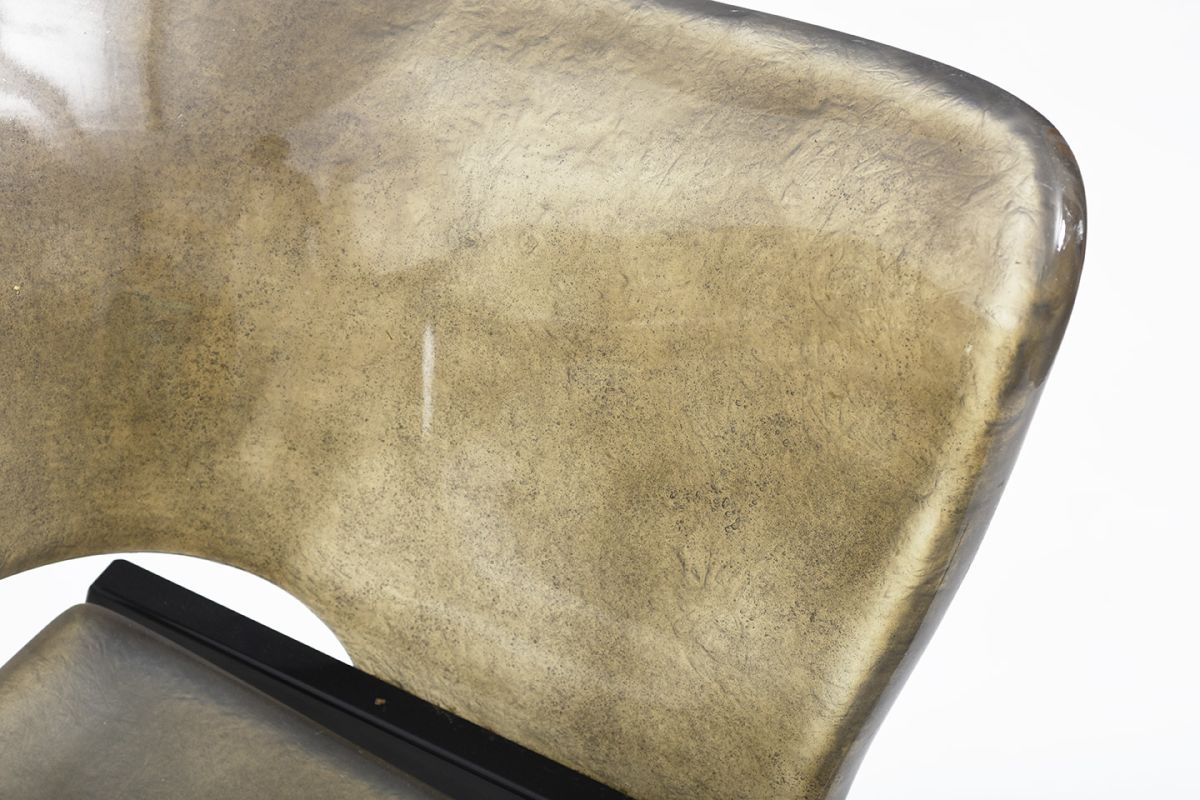 Stefan Lindfors Fiberglass Chair darkgrey details5