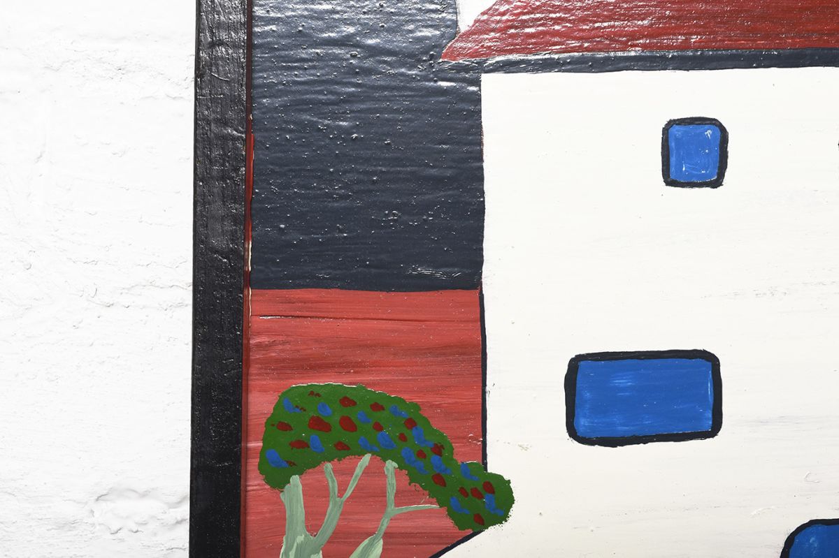 Tanzanian Folk Art Painting details2