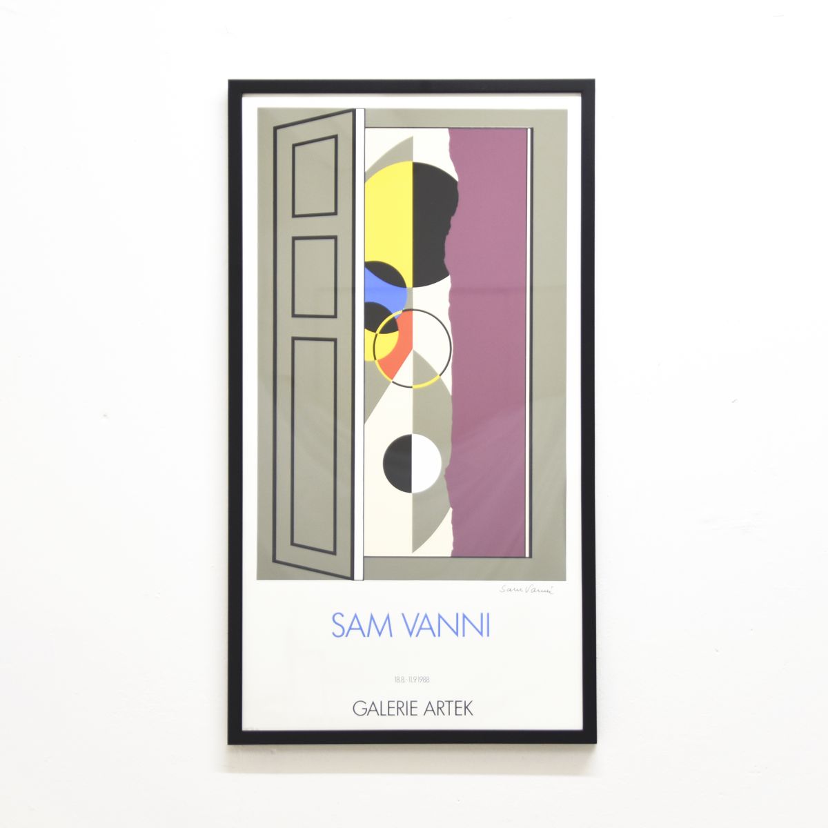 Vanni Sam galerie artek exhibiton poster