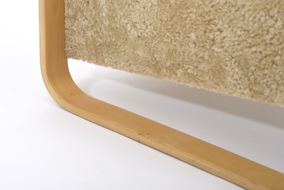 Aalto Alvar armchair 44 paimio sheepskin 09
