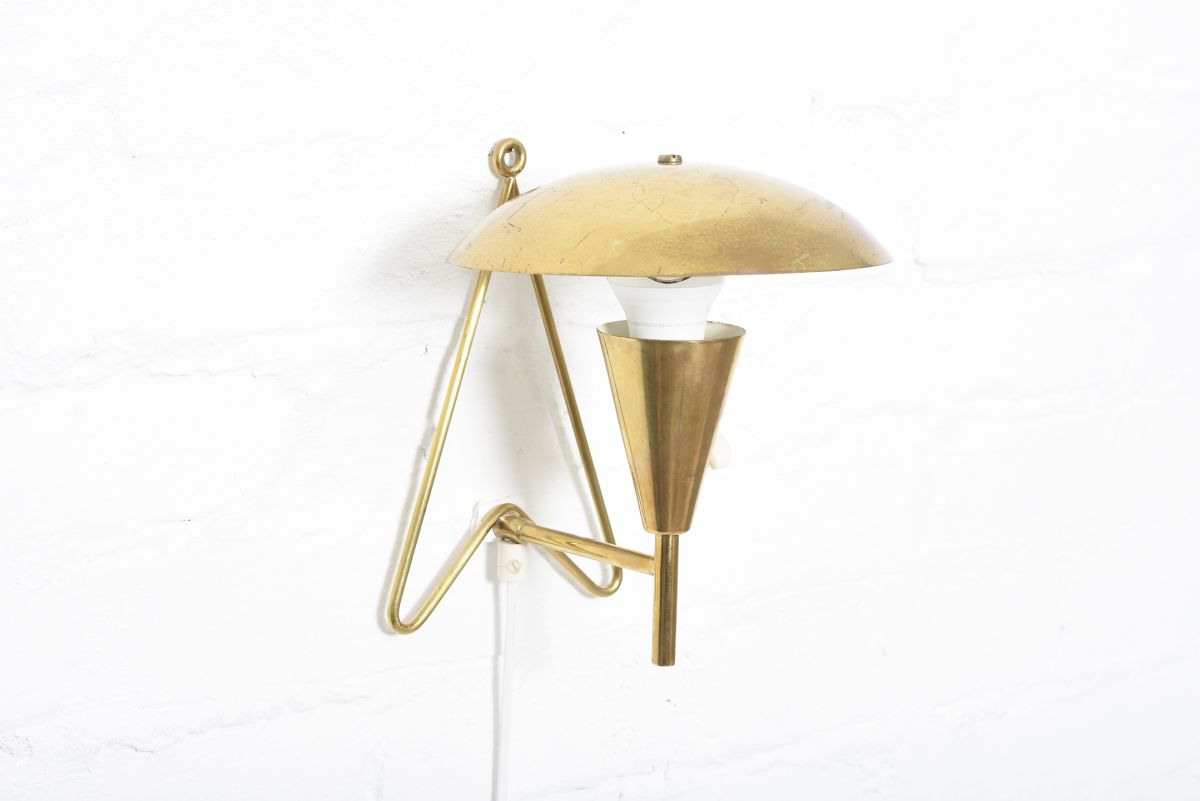 Anonymous brass wall lamp 07