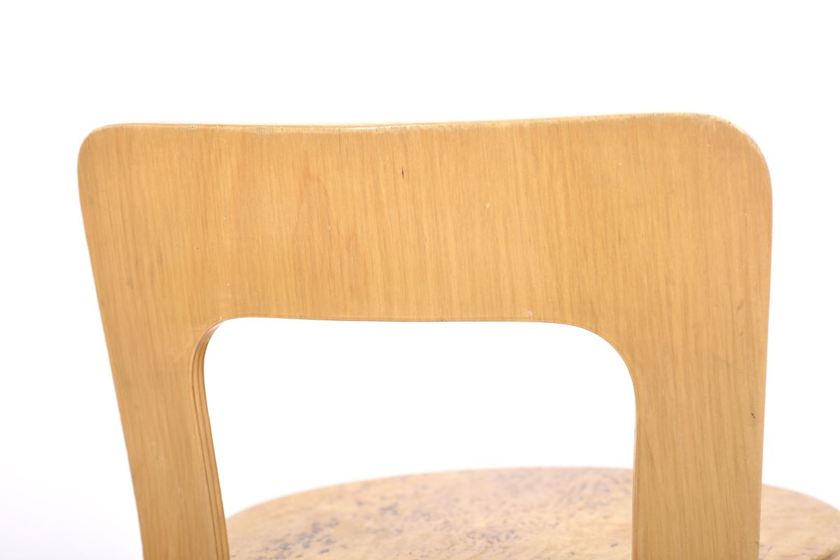 Aalto Alvar chair 65 curly birch seat 03