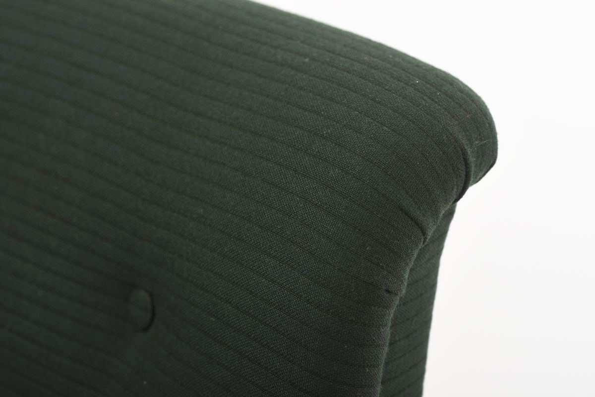 Aalto Alvar Chair 47 with Aino frorest green stripe 02