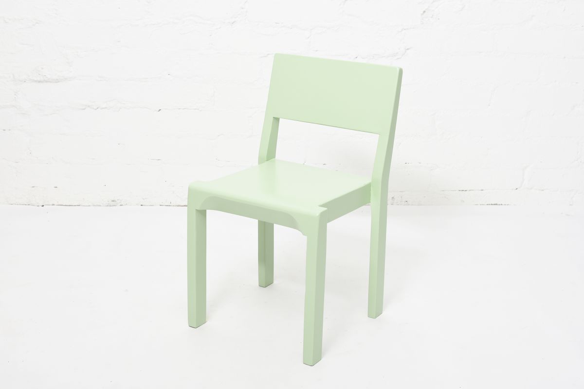 Aalto Aino Alvar Kids chair green front