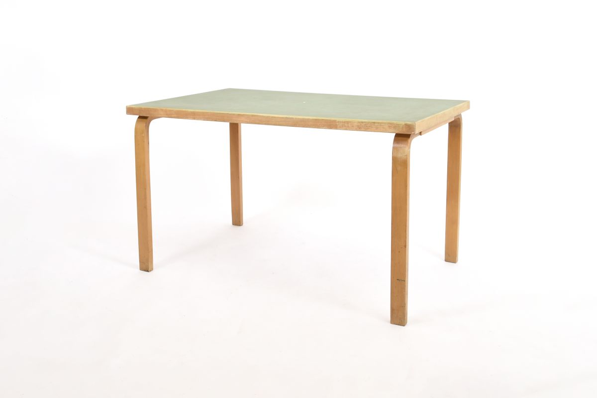 Aalto Alvar Table green lino Lleg