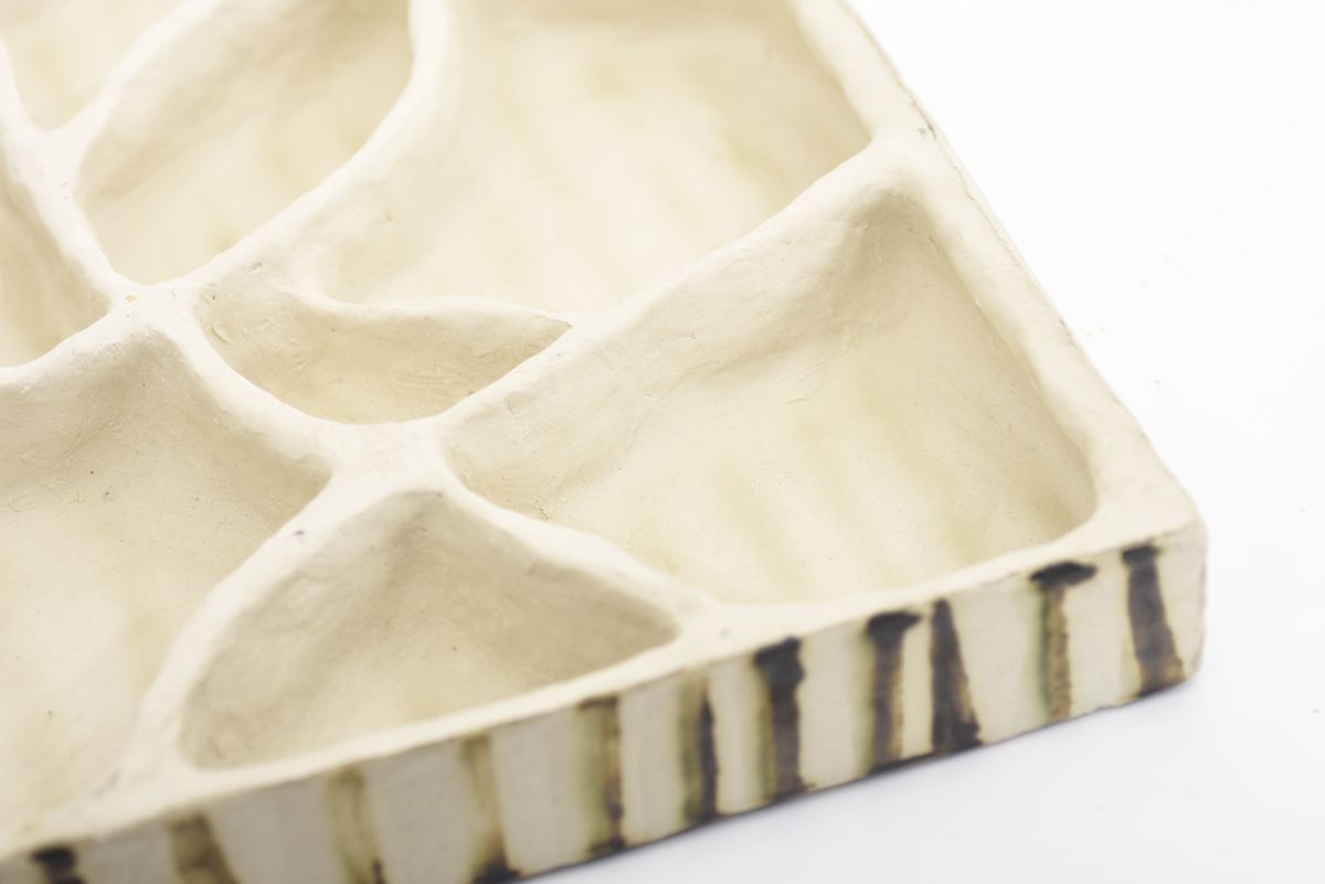 Rahikainen Heikki Ceramic art 41x 41 stripe 04