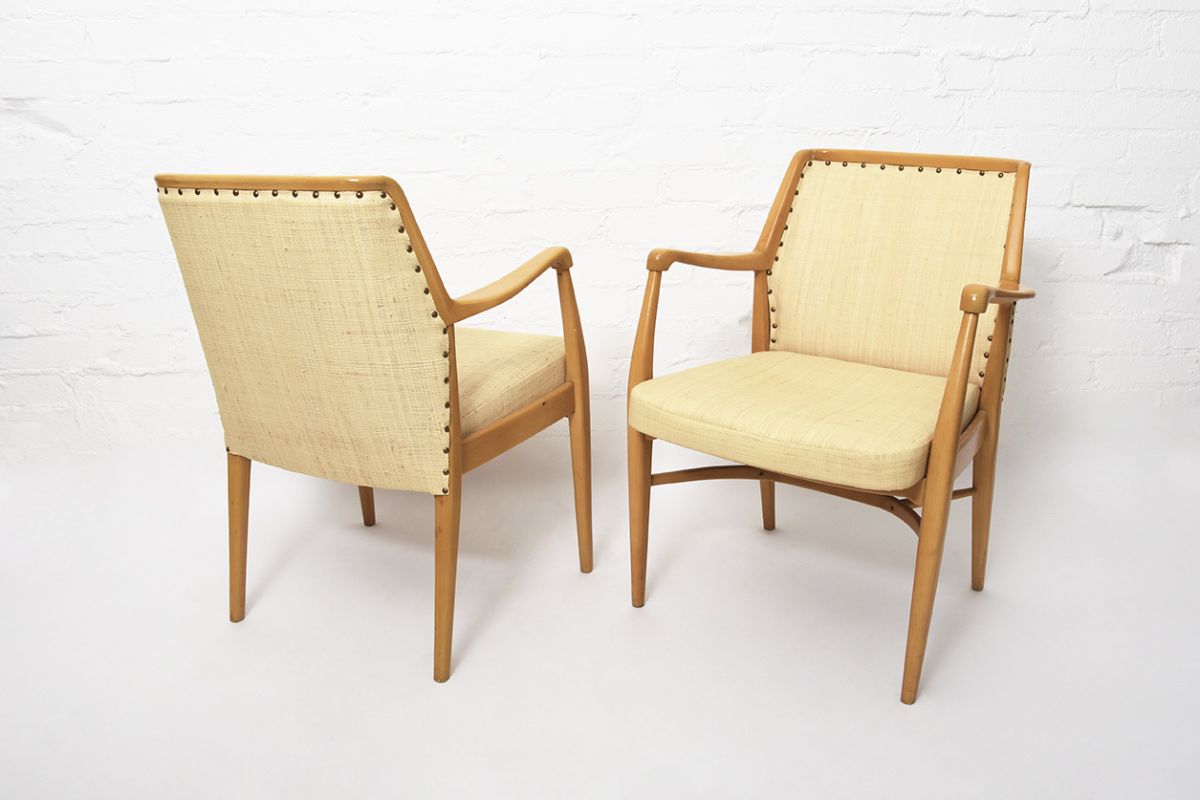Erik Bryggman Caneweave Armchairs