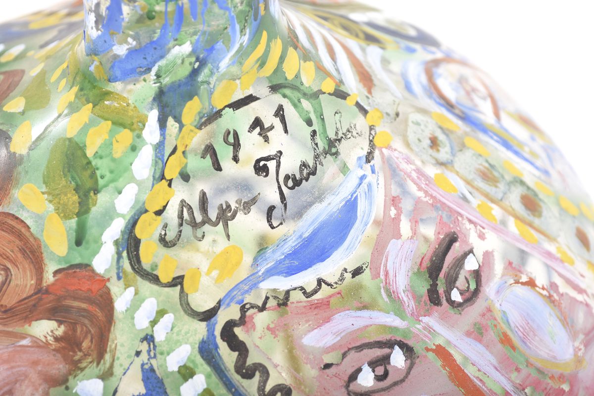 Jaakola Alpo Huge painted grass bottle 02