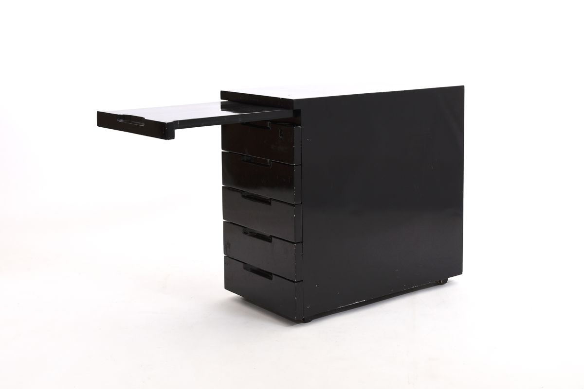 Aalto Alvar Chest of drawers black paint 01