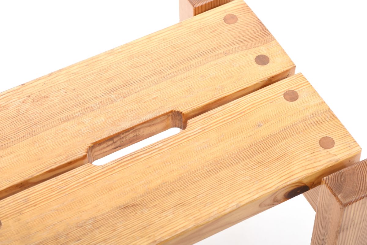 Anonymous Finnish brutalist pine stool 02