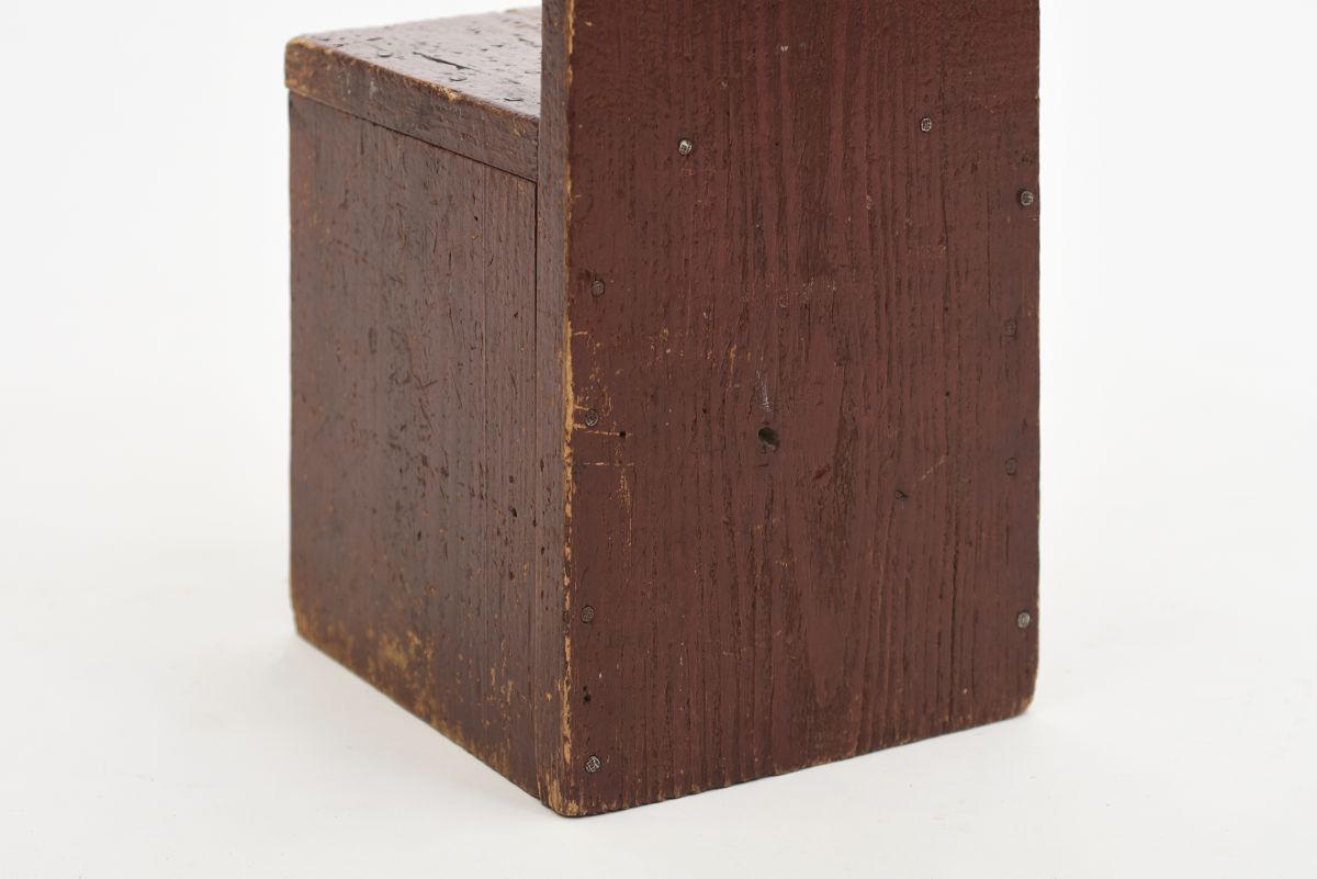 Anonymous Wooden kids chair burgandy 06