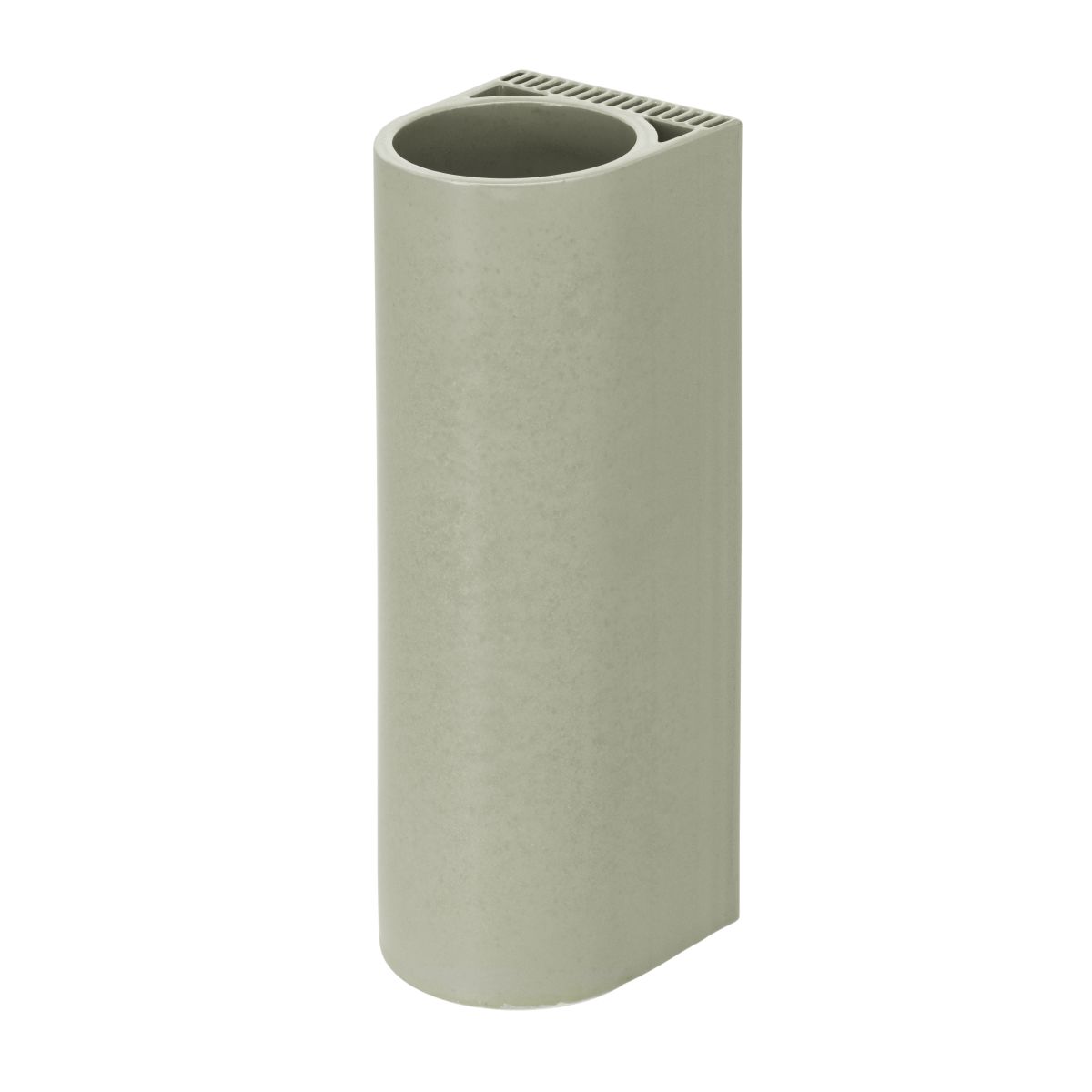 Tiili Vase Green gloss Front F