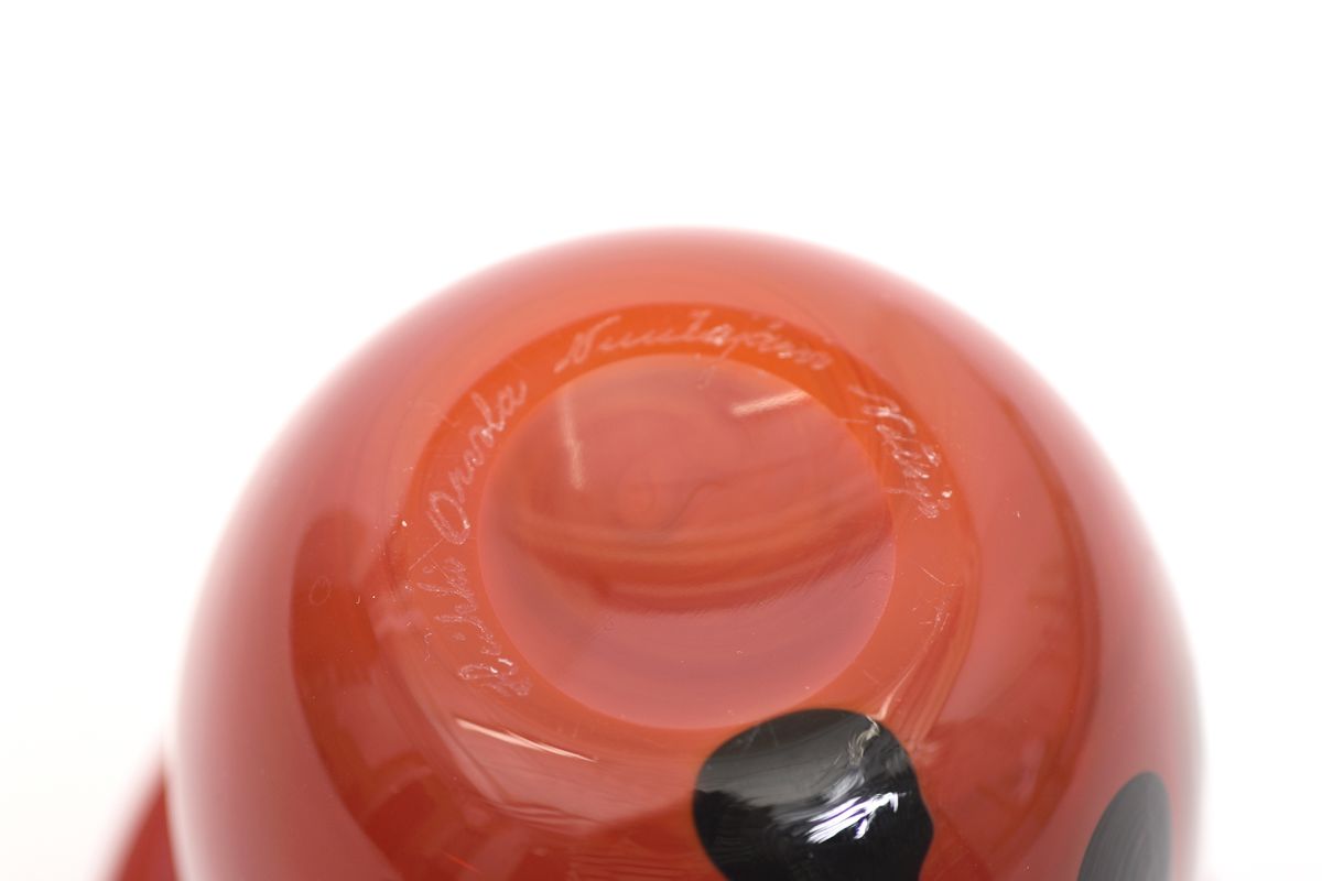 Orvola Heikki Lidded art glass jar 04