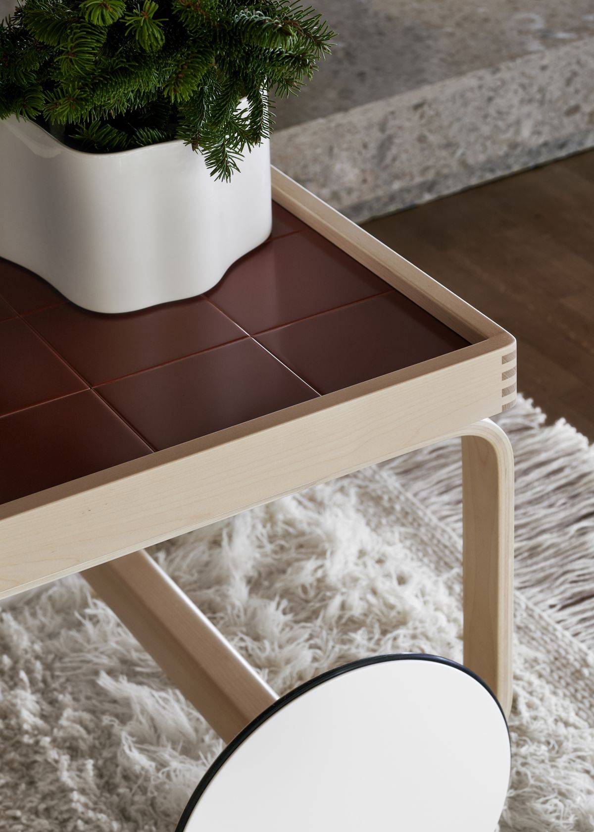 Teatrolley 900 Riihitie Plant Pot B white