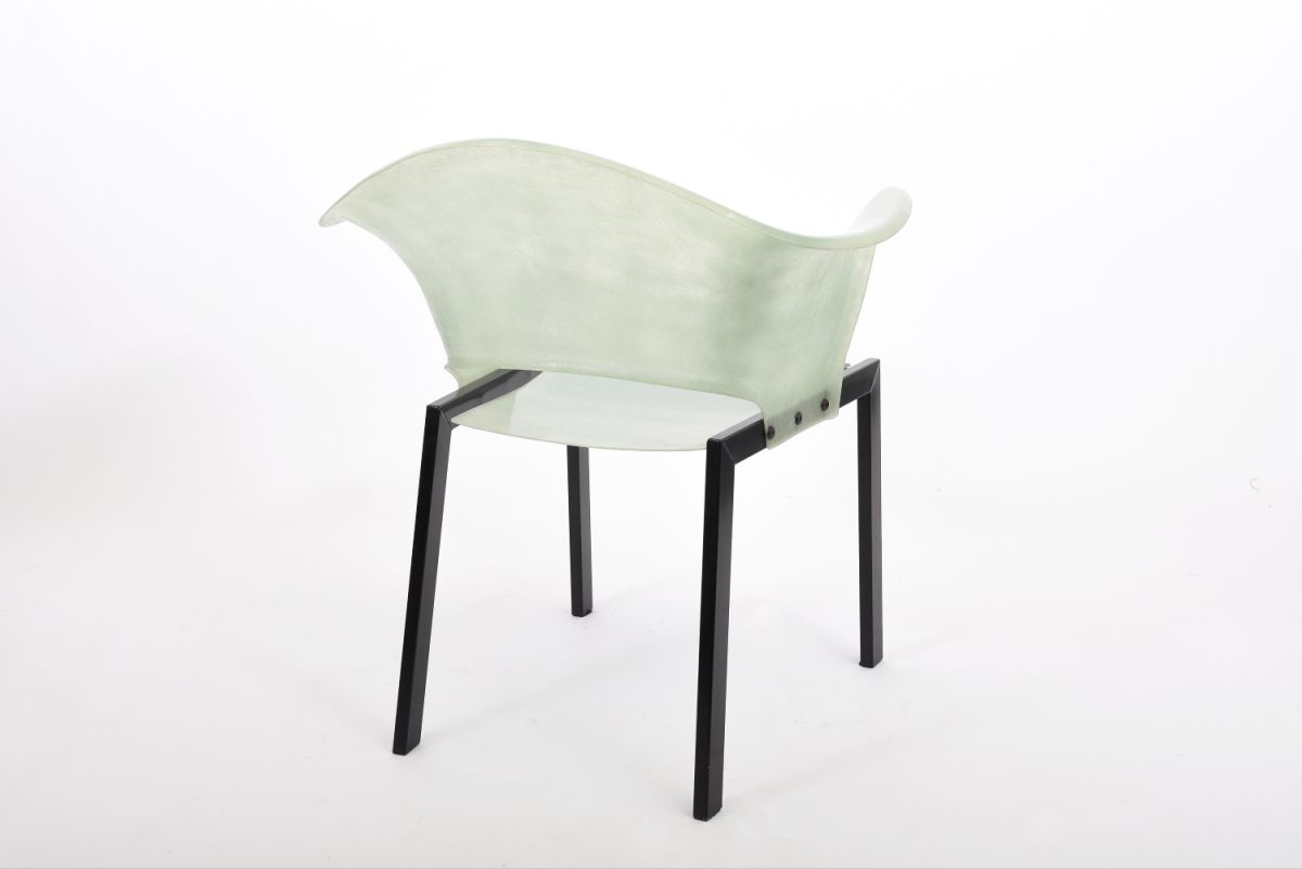 Wiherheimo Yrjö Fibreglass armchair green back